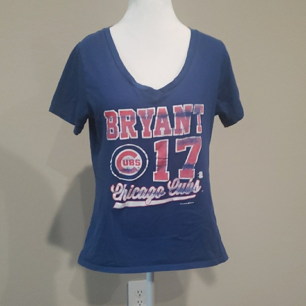 Chicago Cubs Women's Blue Graphic Tee